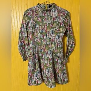 Samantha Pleet castle print dress